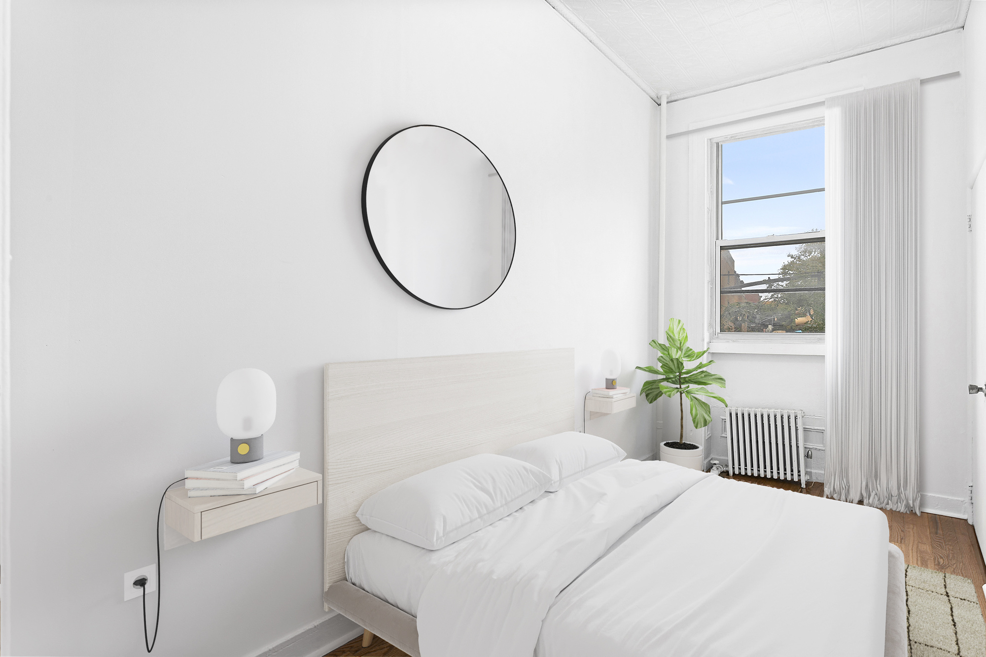 335 Smith Street, Unit 1 Brooklyn, NY 11231 - Photo 5 of 7 a bedroom with a bed and a table