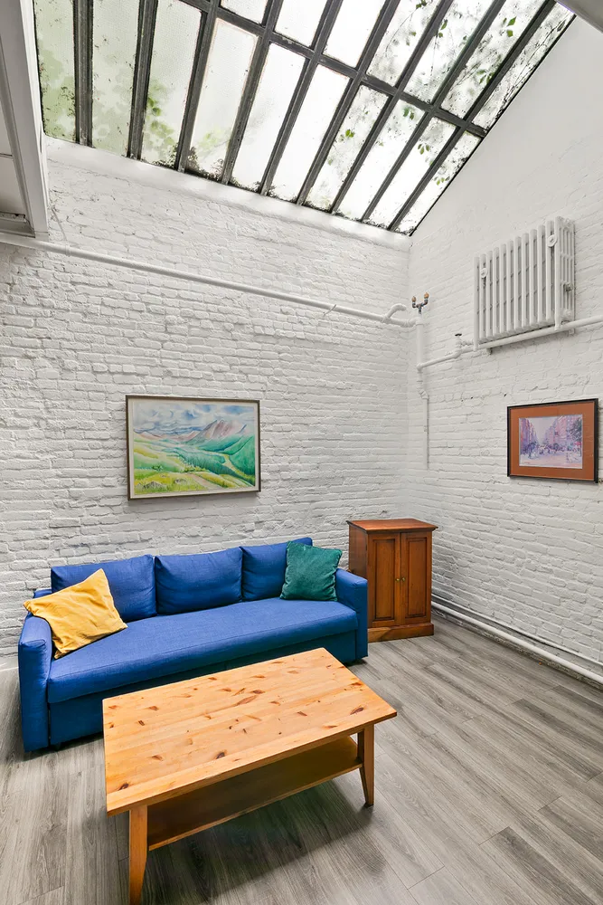 a building outdoor space with lounge chair