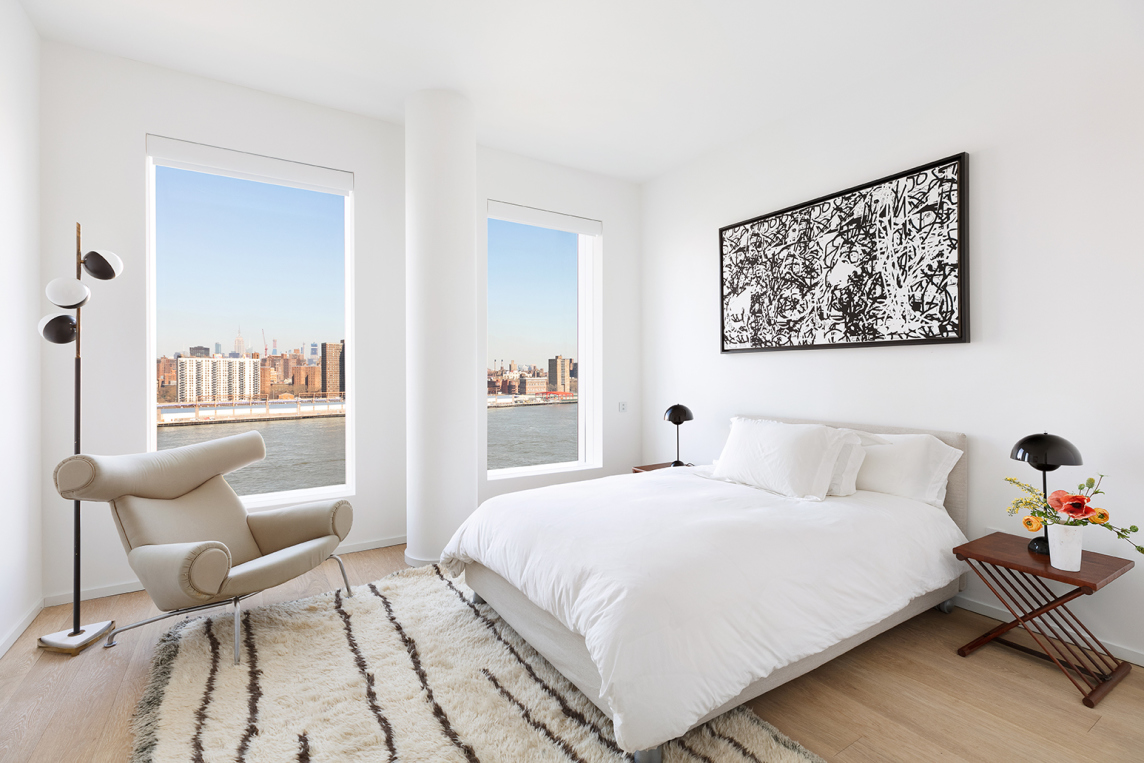 1 John Street, Unit PHC Brooklyn, NY 11201 - Photo 18 of 26 a bedroom with a bed and furniture