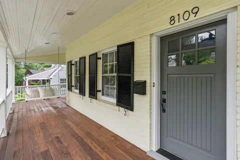 a view of front door of house