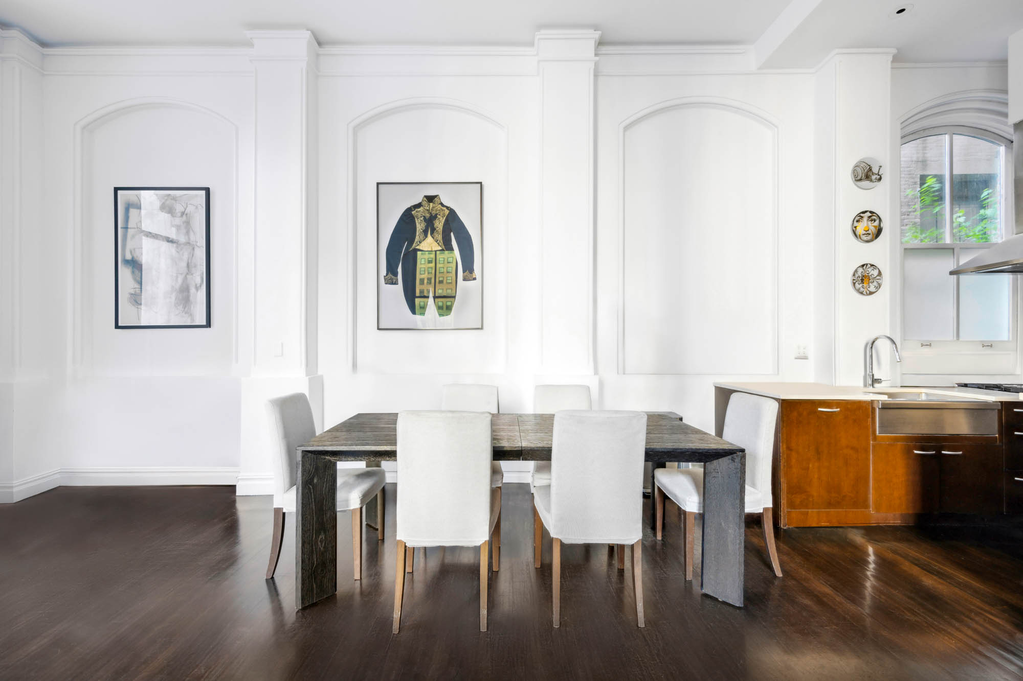 8 Thomas Street, Unit 2 Manhattan, NY 10007 - Photo 4 of 9 a view of a dining room with furniture and wooden floor