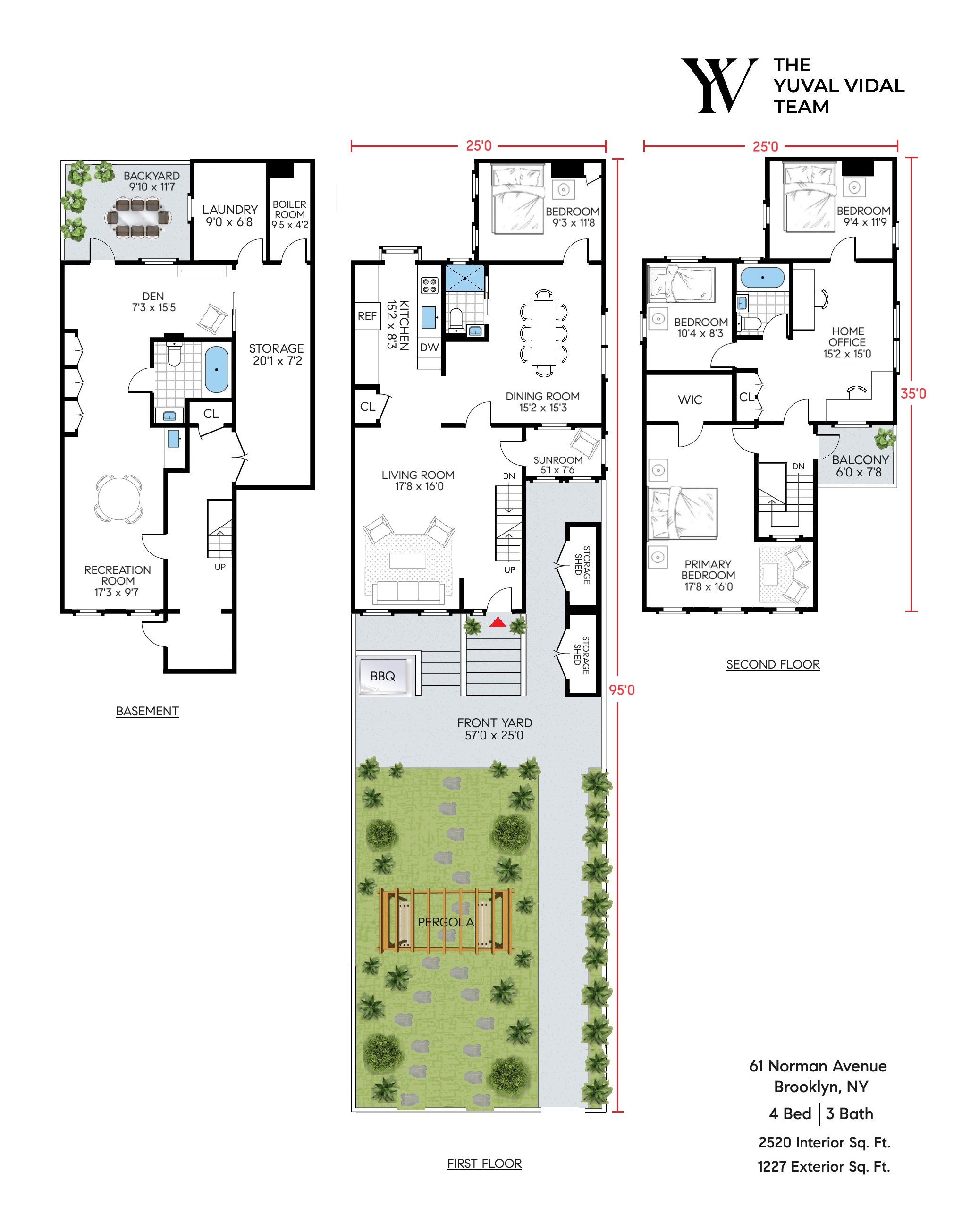 61 Norman Avenue Brooklyn, NY 11222 - Photo 22 of 22 view of a kitchen with refrigerator and window