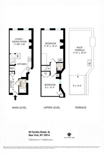 $2,295,000 | 92 Horatio Street, Unit 4L | West Village