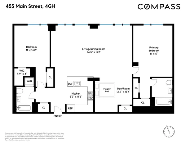 $1,599,000 | 455 Main Street, Unit 4GH | Roosevelt Island