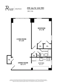 $629,000 | 230 Jay Street, Unit 10H | Downtown Brooklyn