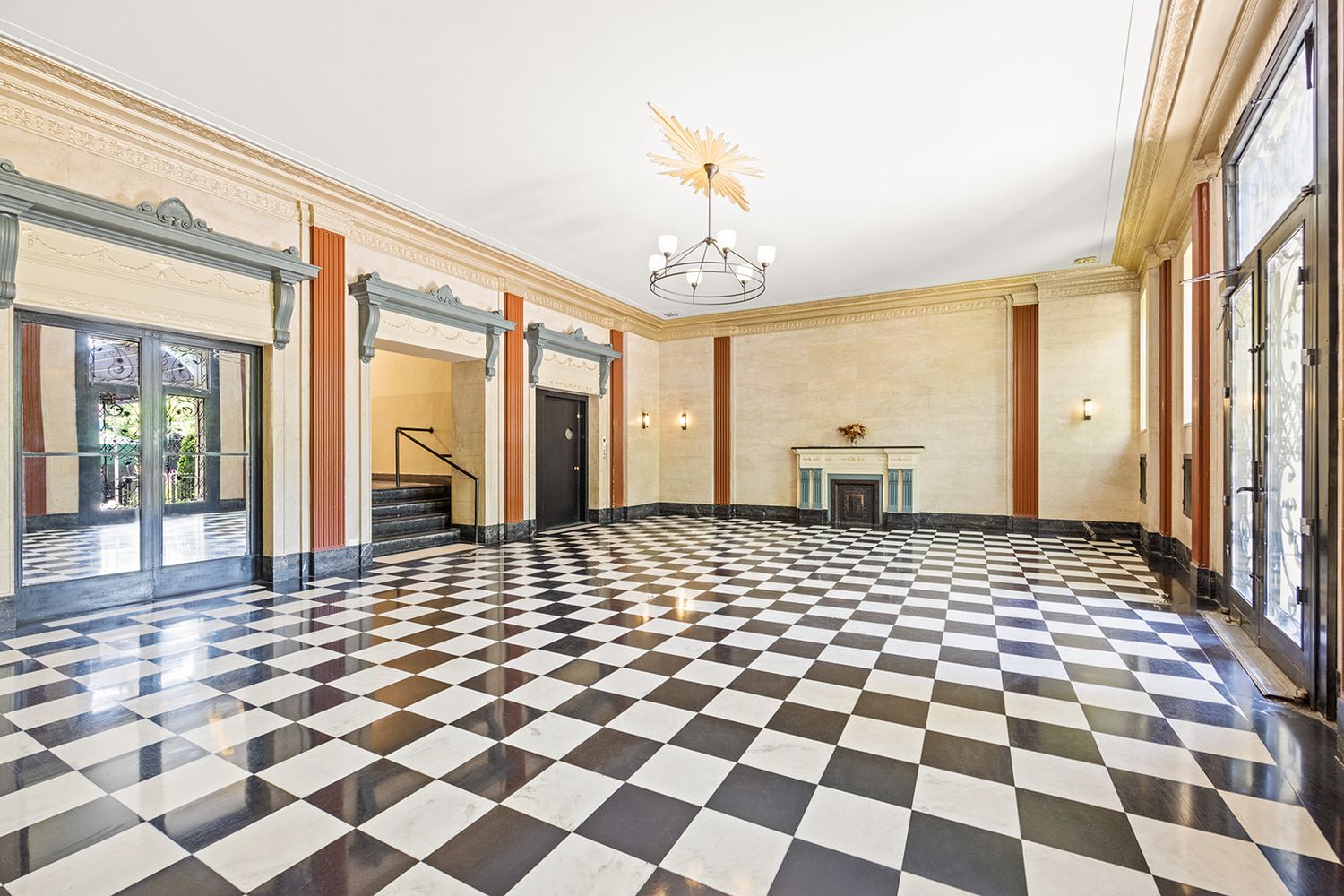 125 Eastern Parkway, Unit 6CK Brooklyn, NY 11238 - Photo 9 of 16 a room with a black white checkered floor