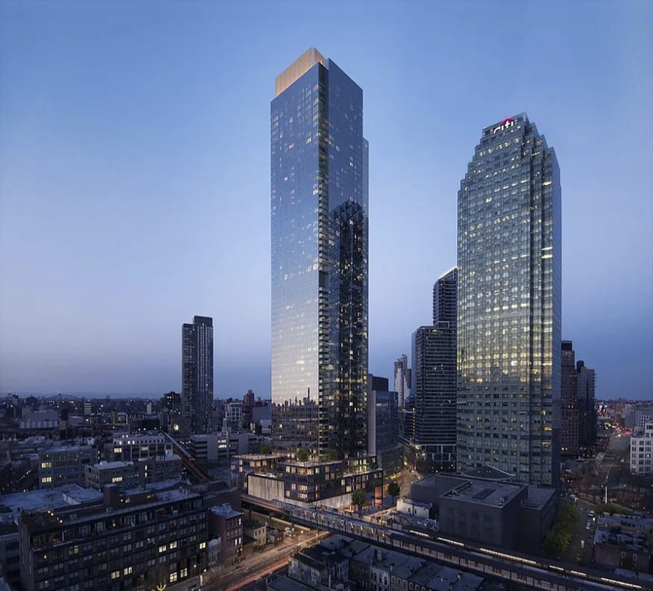 45-3 Court Square, Unit 4406 Queens, NY 11101 - Photo 20 of 22 a city view with tall buildings