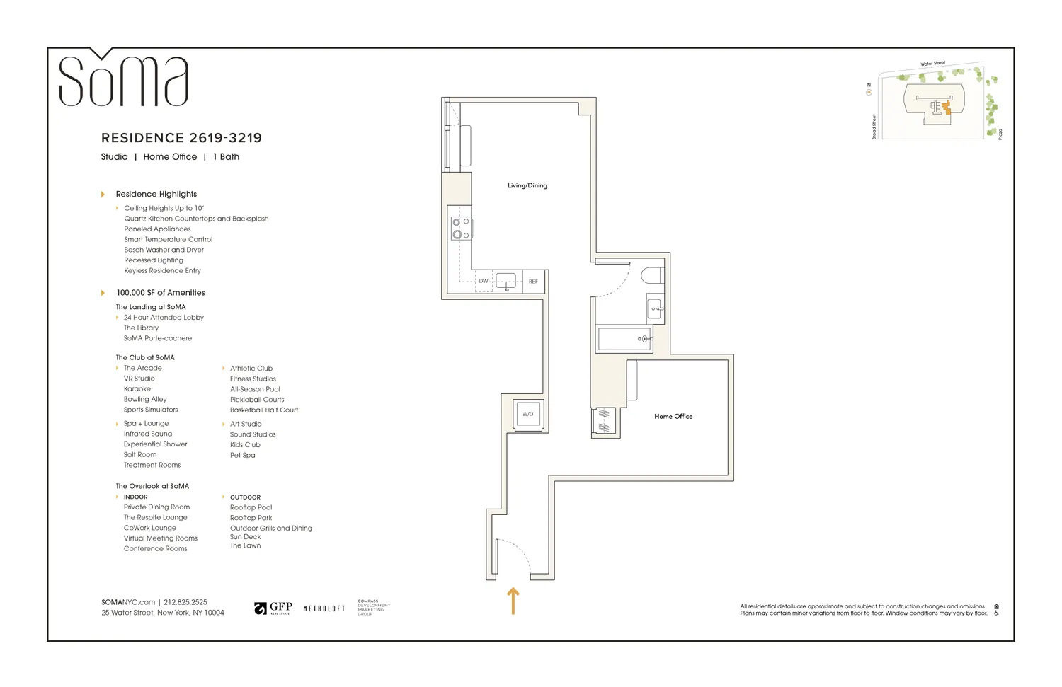 $4,640 | 25 Water Street, Unit 2919 | Financial District
