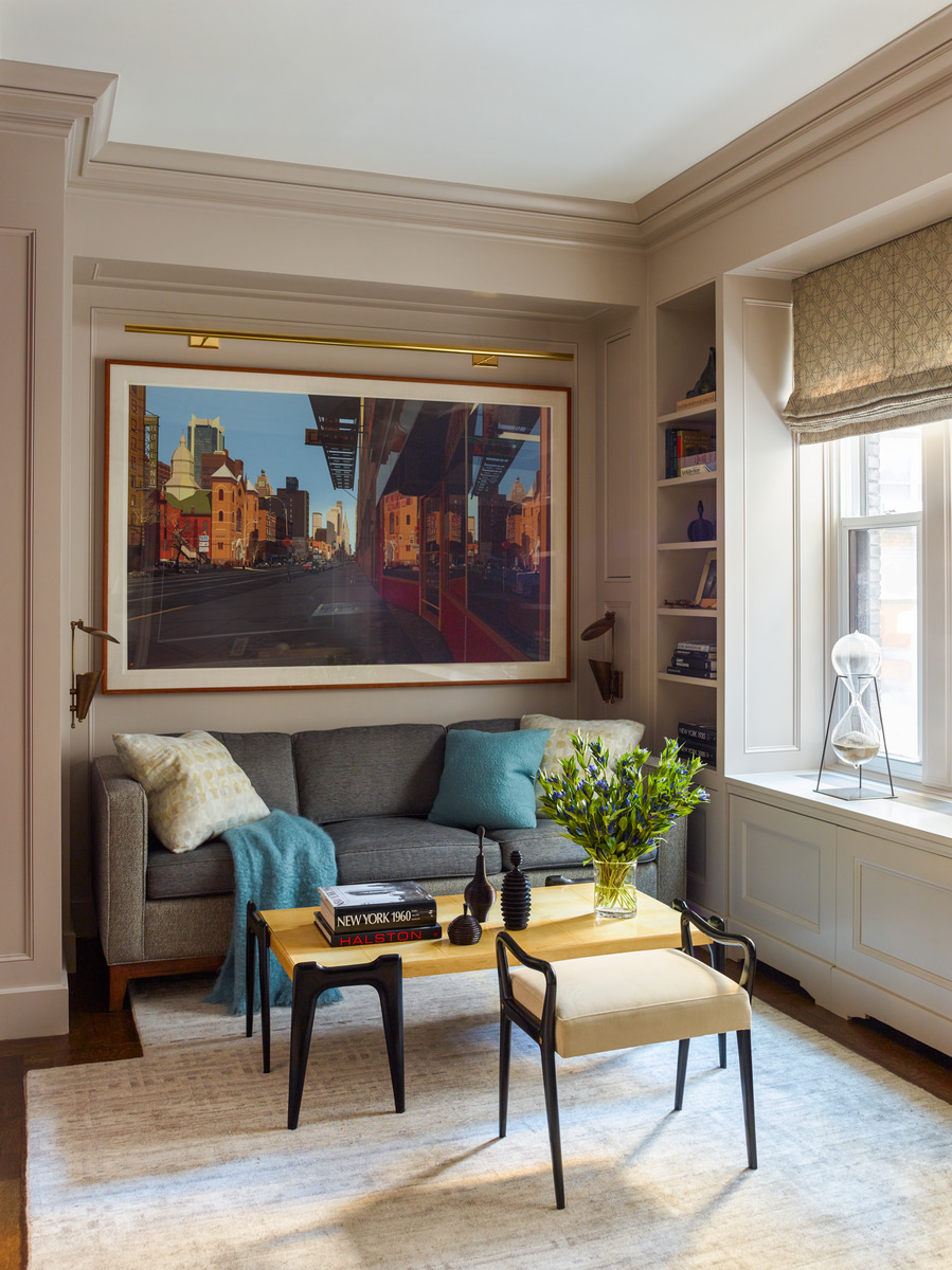 325 West End Avenue, Unit 9C Manhattan, NY 10023 - Photo 5 of 14 a living room with furniture a rug and a window