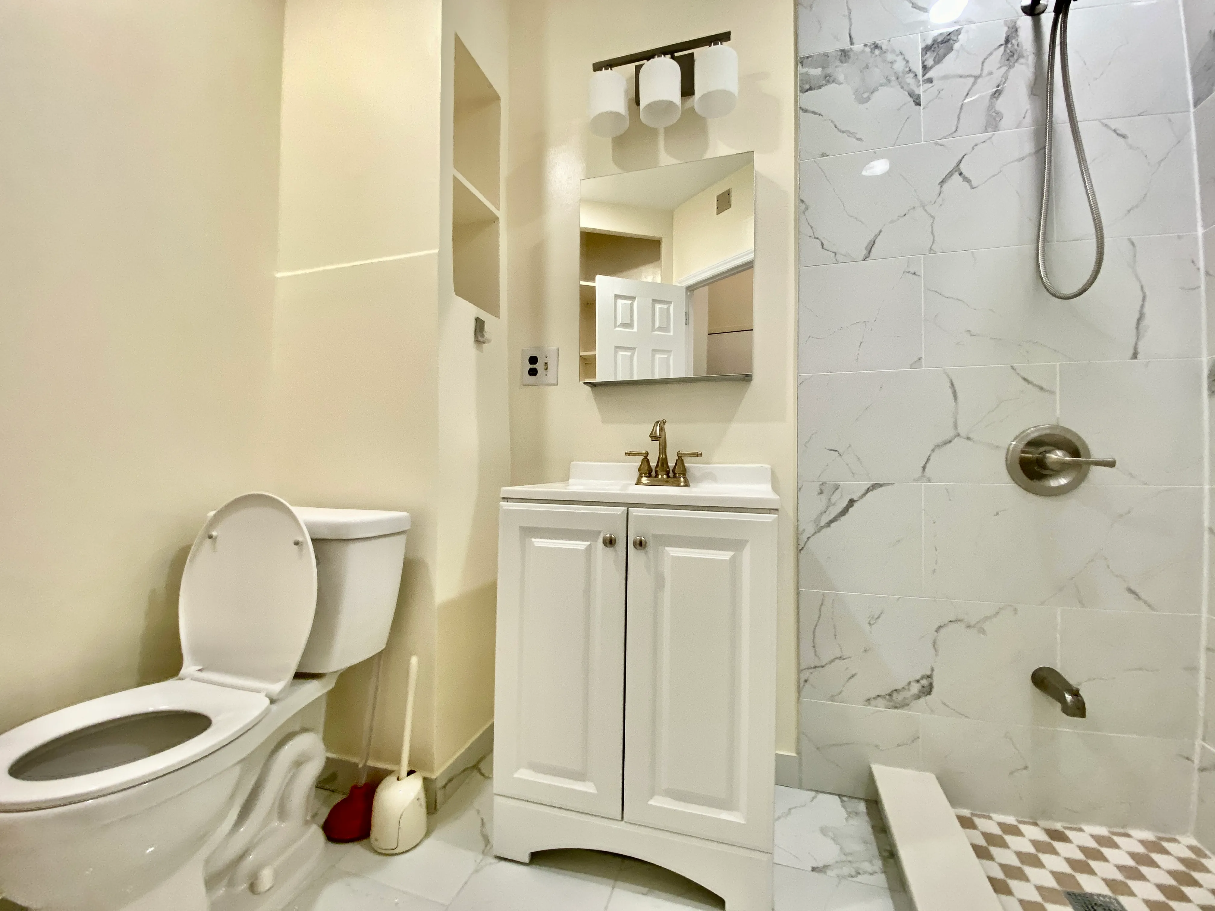 87 Wyckoff Street, Unit 3 Brooklyn, NY 11201 - Photo 10 of 10 a bathroom with a sink toilet and shower