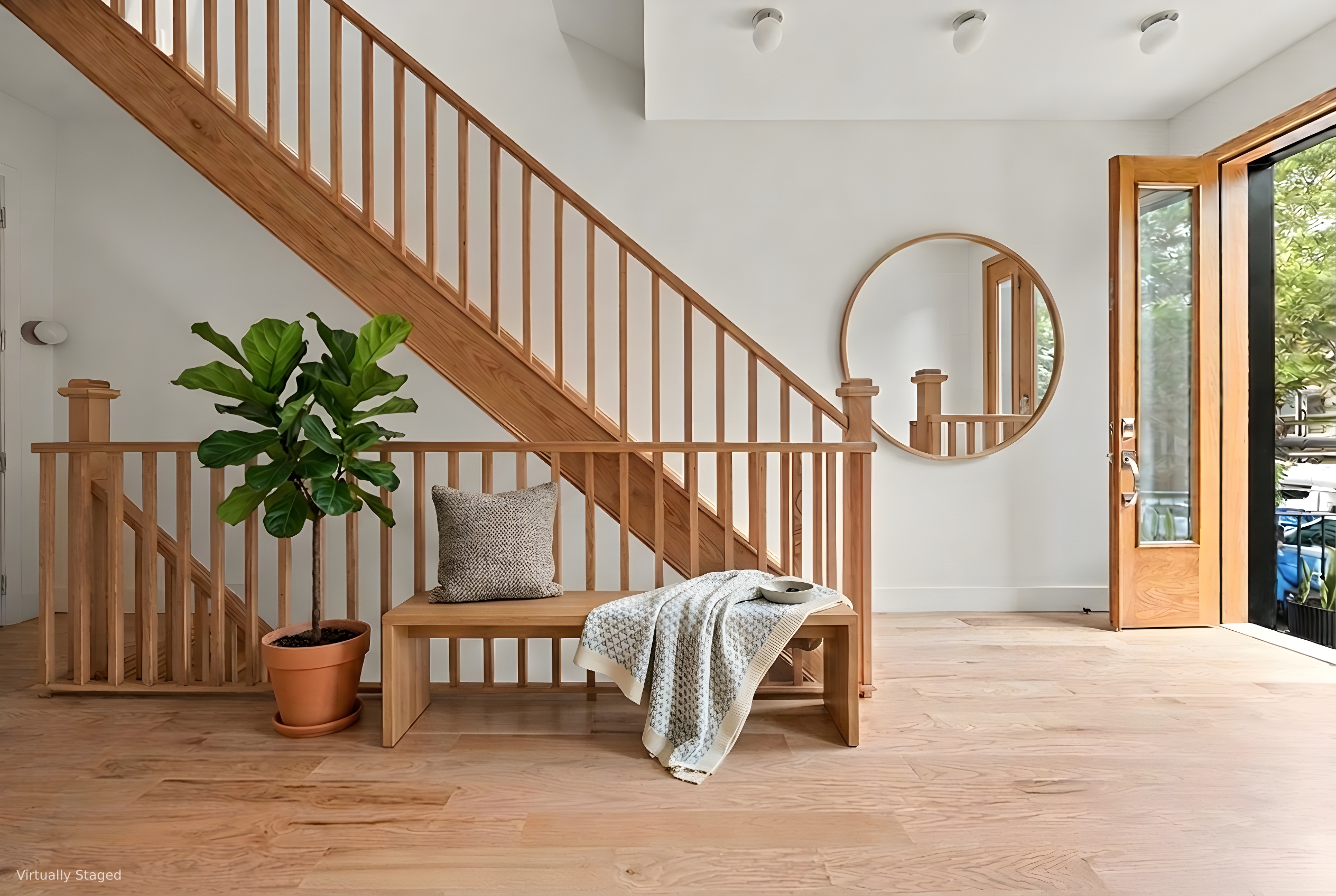 737 Decatur Street Brooklyn, NY 11233 - Photo 7 of 19 a view of entryway with wooden floor