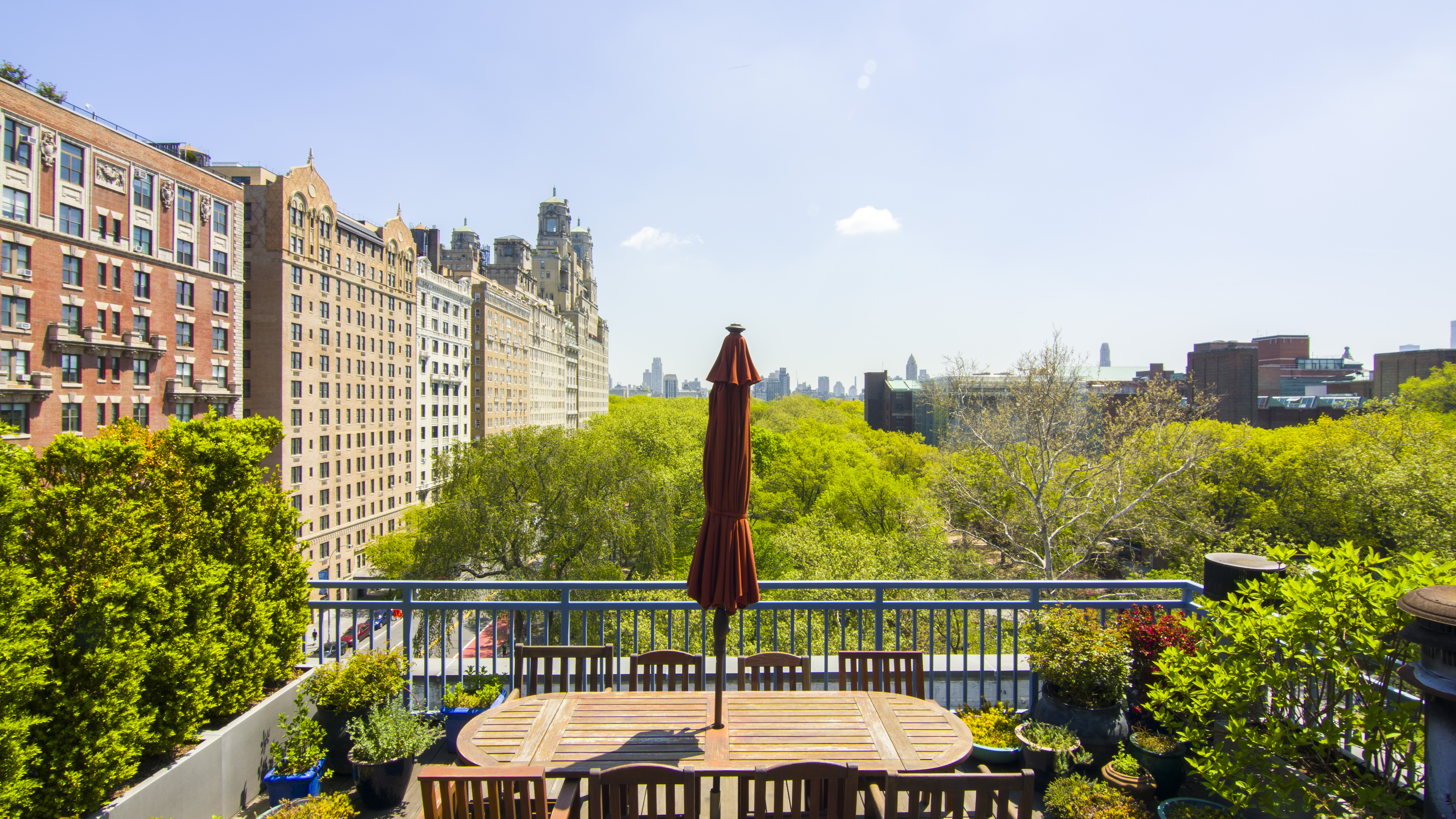 428 Columbus Avenue, Unit PH Manhattan, NY 10024 - Photo 3 of 21 a view of a city from a balcony