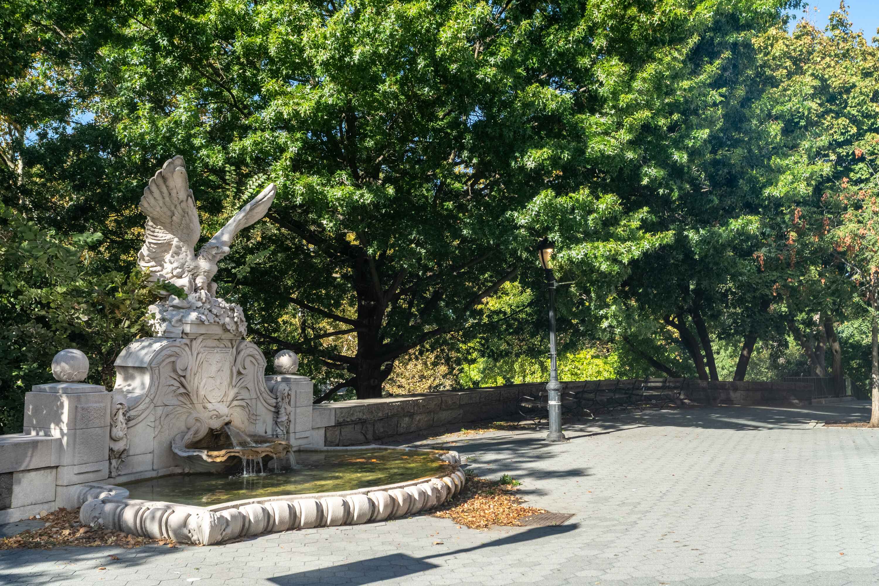 320 West 76th Street, Unit 7DE Manhattan, NY 10023 - Photo 20 of 21 a view of a fire pit with large trees