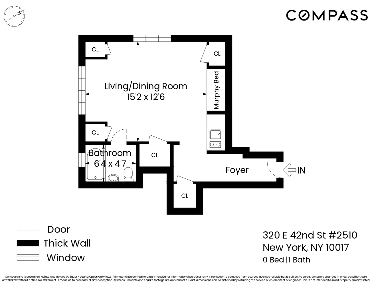 $389,000 | 320 East 42nd Street, Unit 2510 | Murray Hill