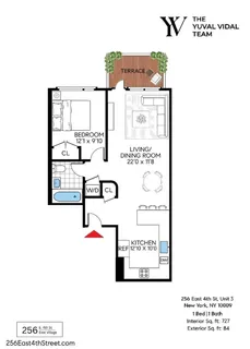 $1,295,000 | 256 East 4th Street, Unit 3 | East Village