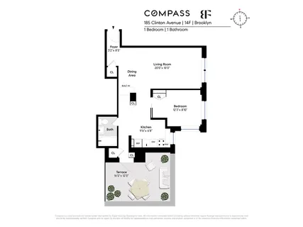 $675,000 | 185 Clinton Avenue, Unit 14F | Clinton Hill