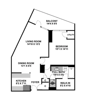 $525,000 | 555 Massachusetts Avenue Northwest, Unit 1419, Washington, DC 20001