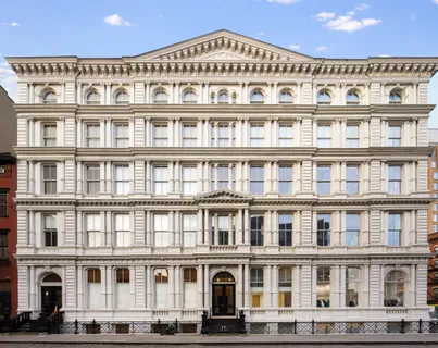 a front view of a building