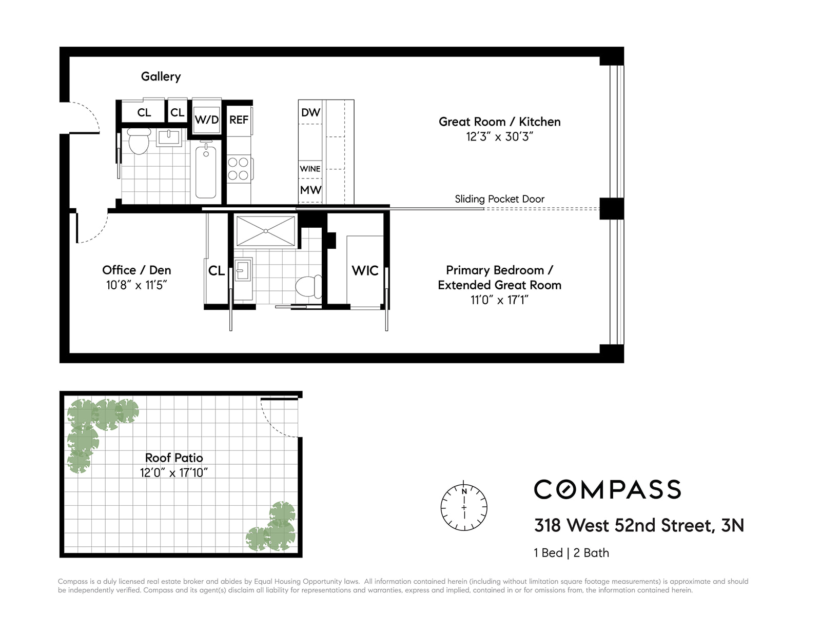 318 West 52nd Street, Unit 3N Manhattan, NY 10019 - Photo 9 of 9 a picture of a park bench
