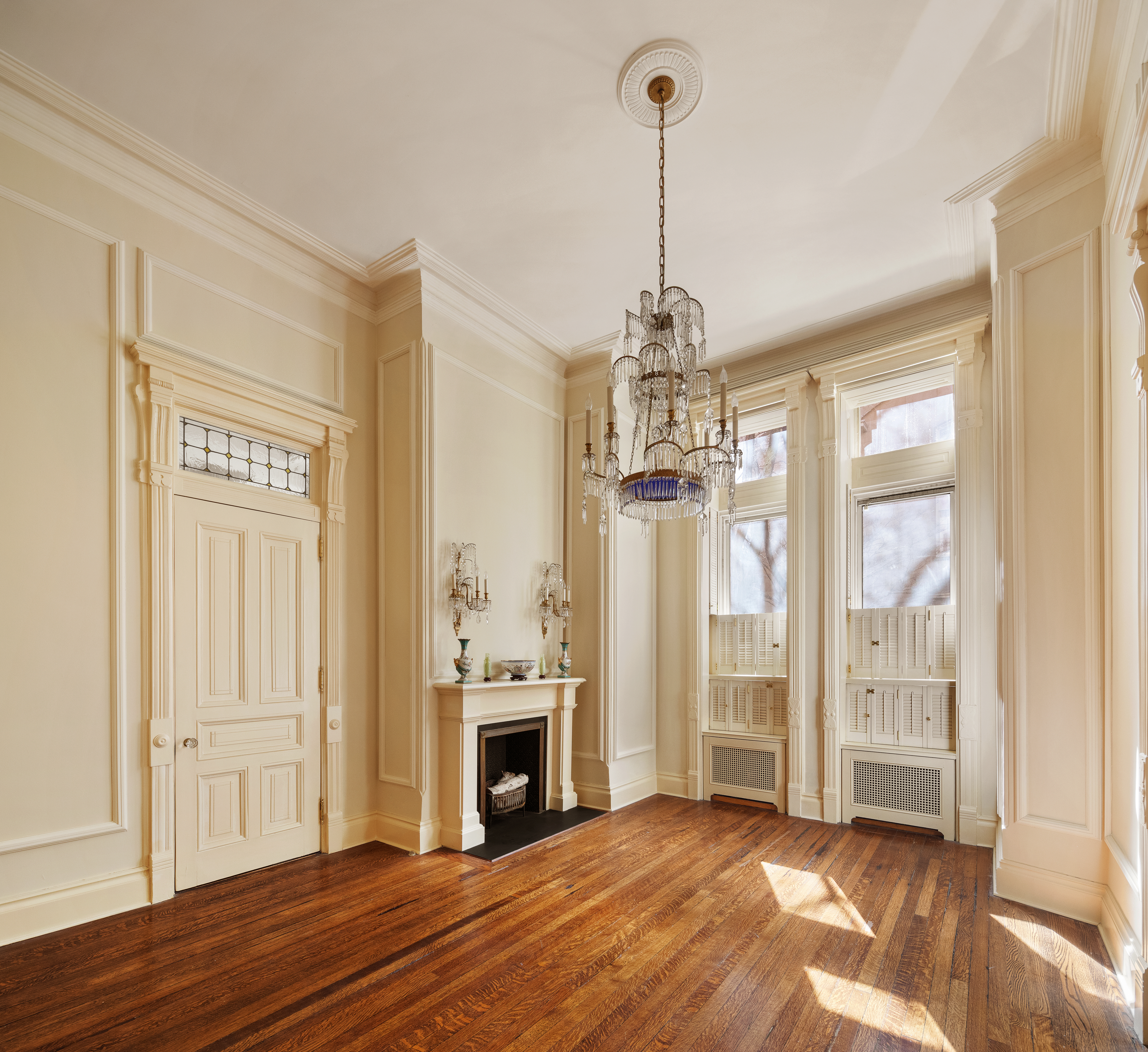 34 Gramercy Park East, Unit MAF Manhattan, NY 10010 - Photo 3 of 17 a view of a room with windows wooden floor and front door