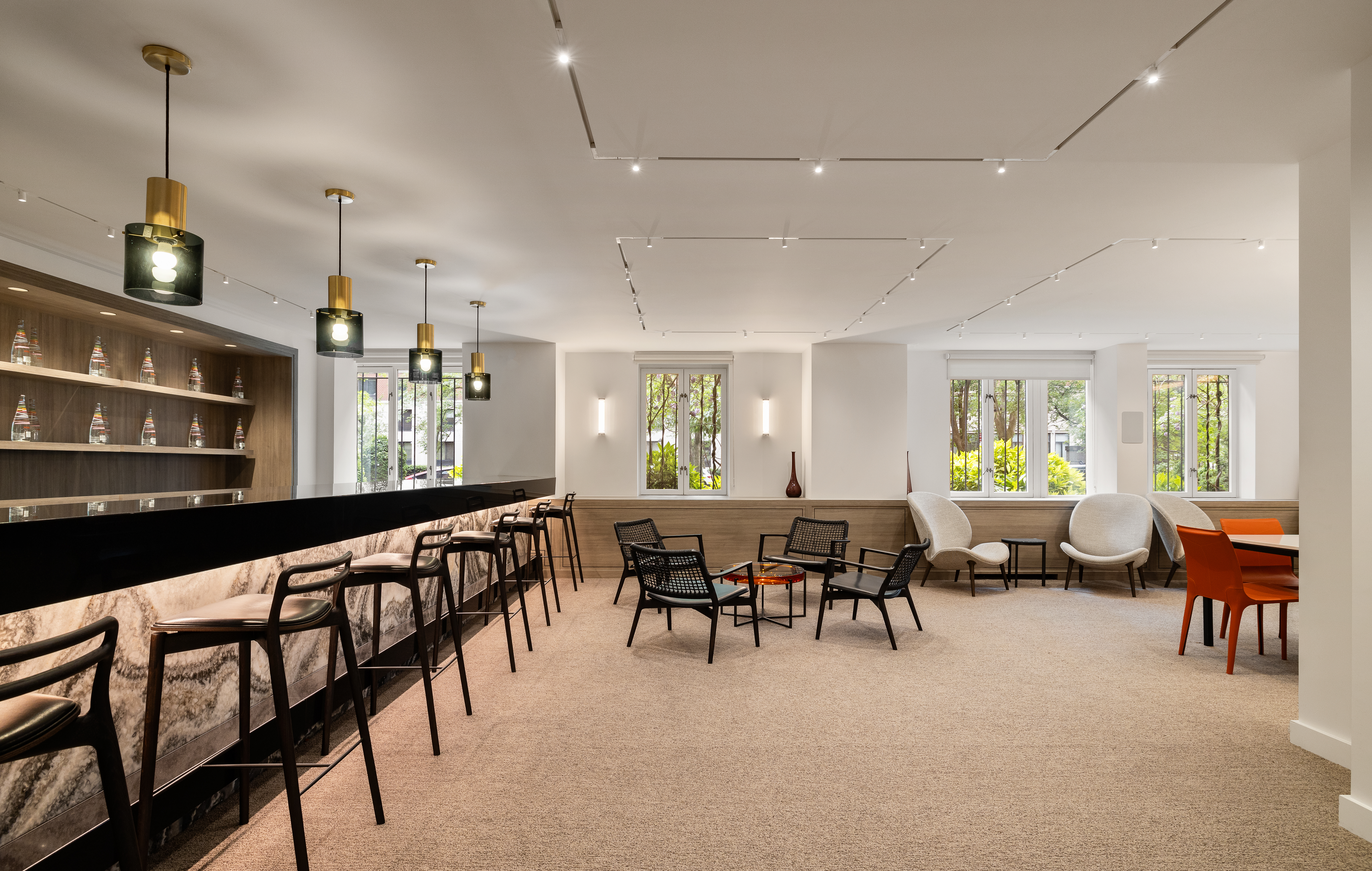 333 Rector Place, Unit 605 Manhattan, NY 10280 - Photo 9 of 13 a very nice looking kitchen with furniture and windows