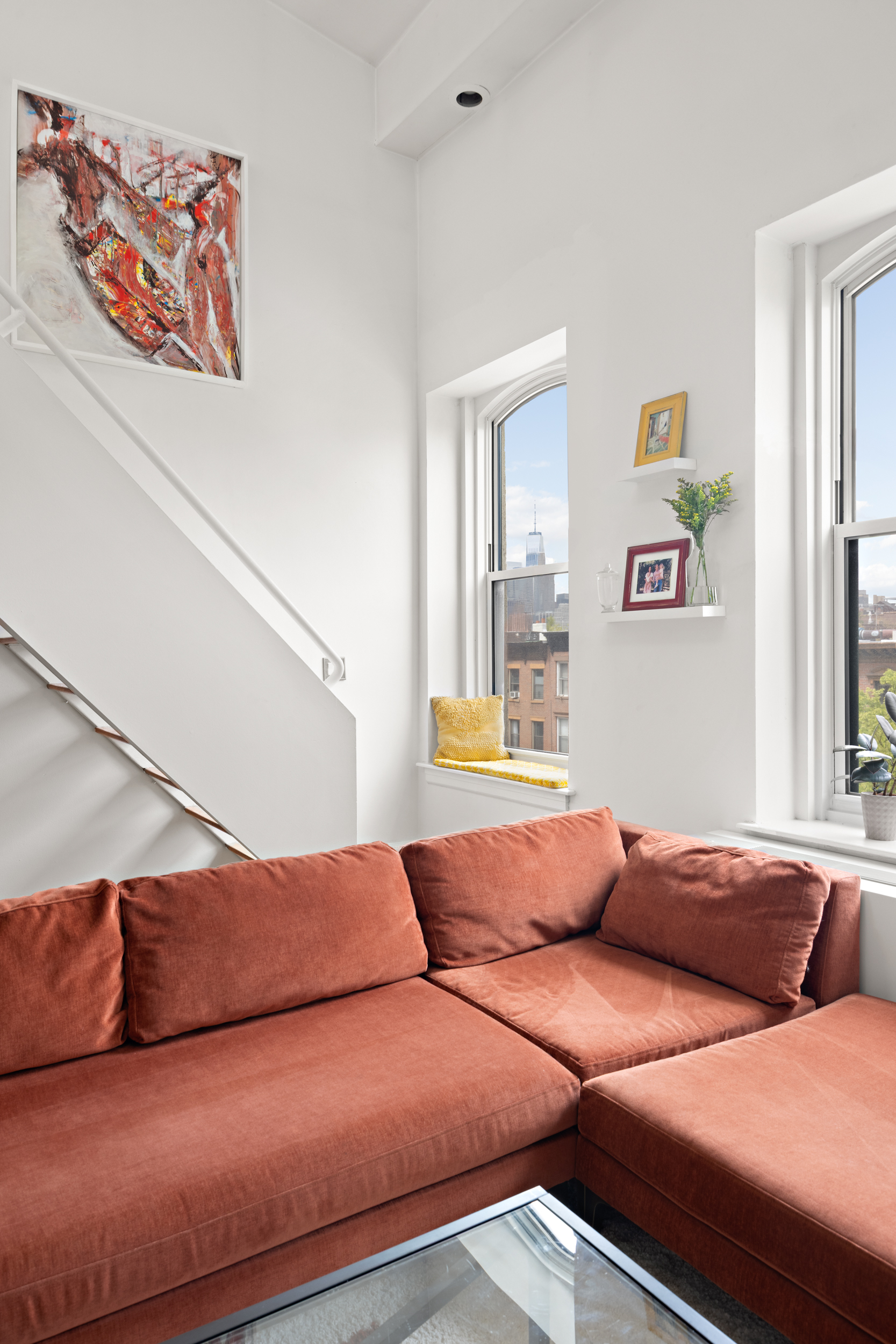 124 Atlantic Avenue, Unit A4H Brooklyn, NY 11201 - Photo 7 of 19 a bedroom with a bed and cupboard