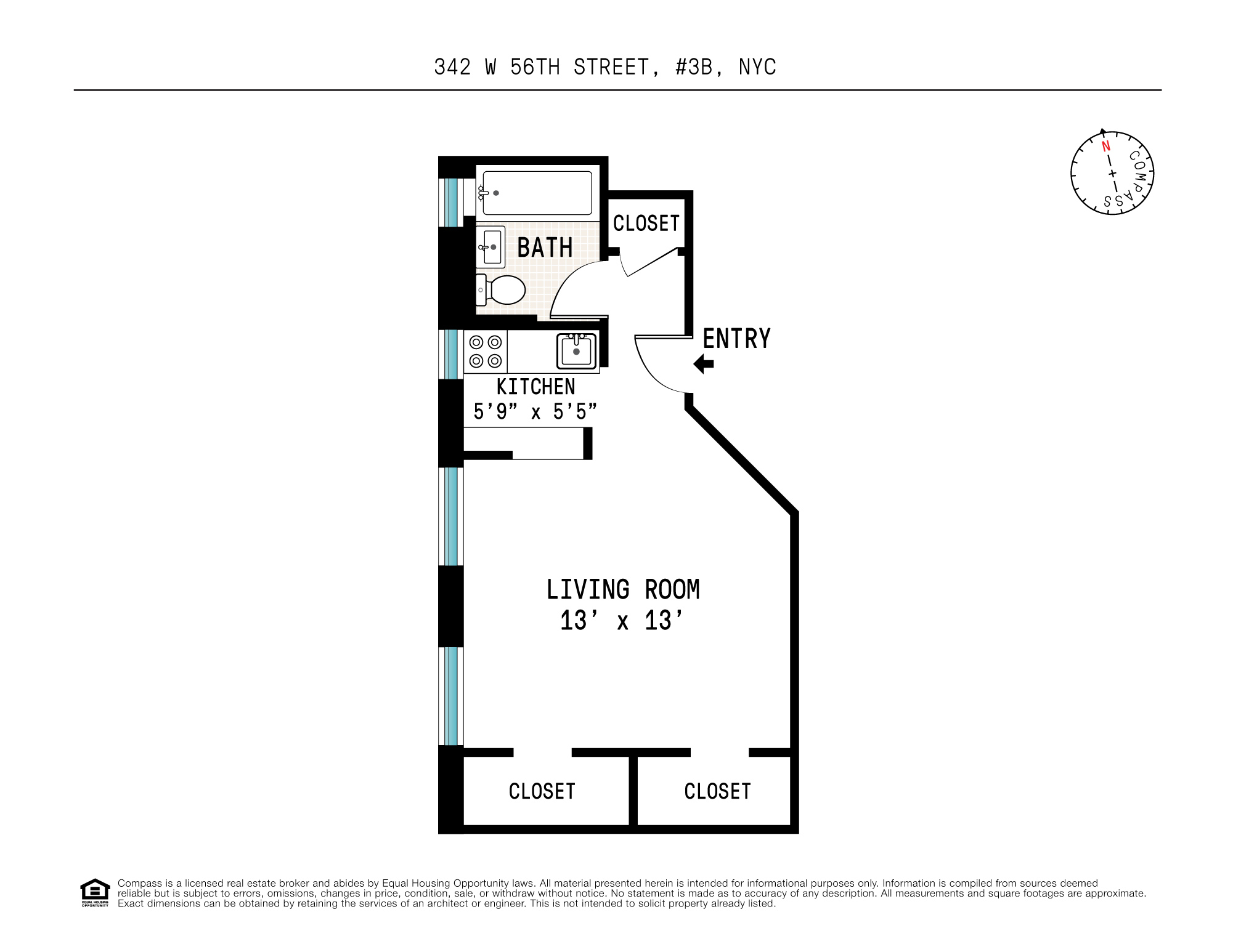 342 West 56th Street, Unit 3B Manhattan, NY 10019 - Photo 6 of 6
