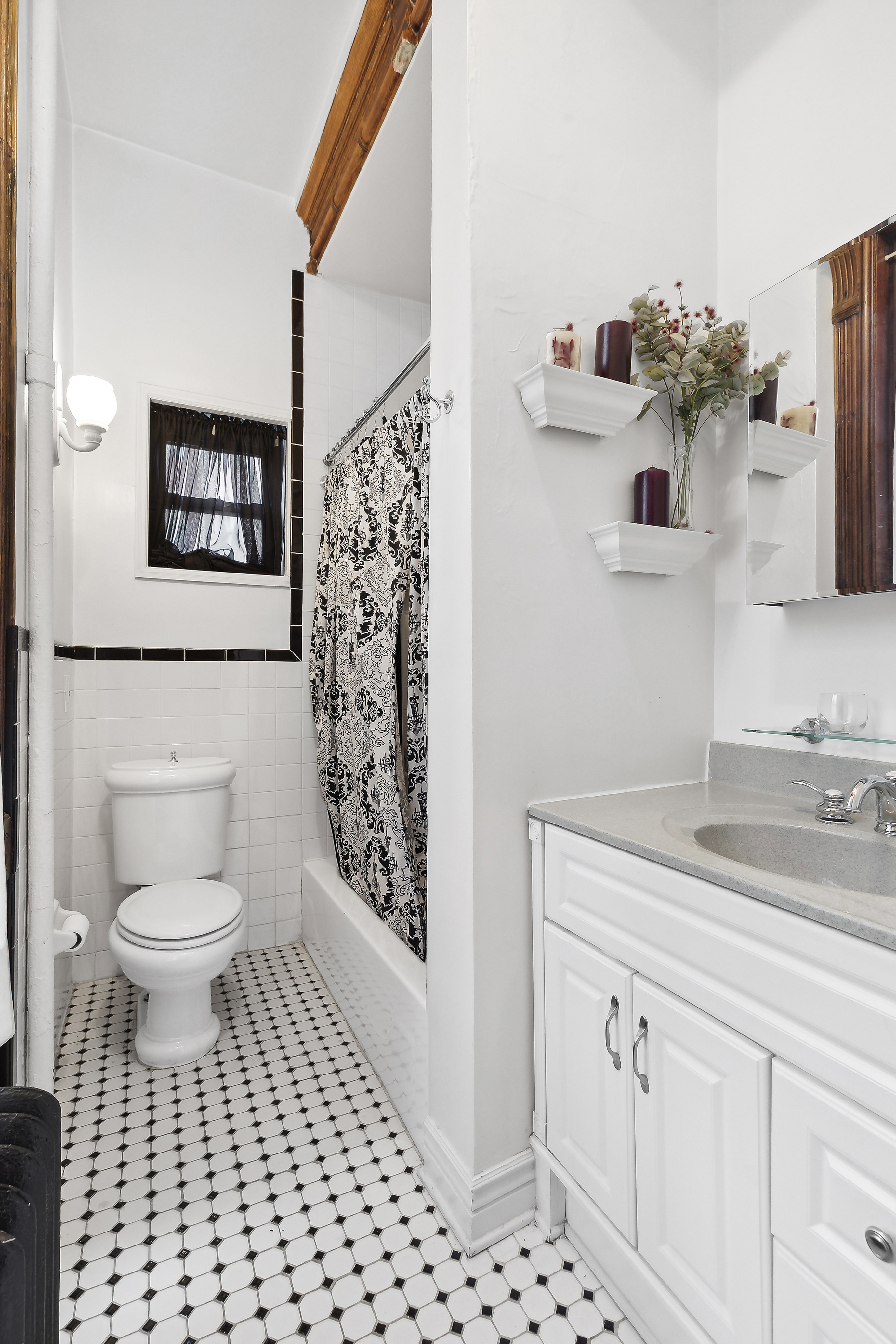 7 West 122nd Street Manhattan, NY 10027 - Photo 9 of 23 a bathroom with a sink toilet and shower
