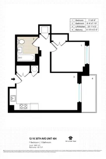 $649,000 | 12-16 30th Avenue, Unit 404 | Astoria