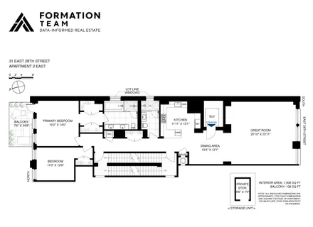 $2,595,000 | 31 East 28th Street, Unit 2E | NoMad
