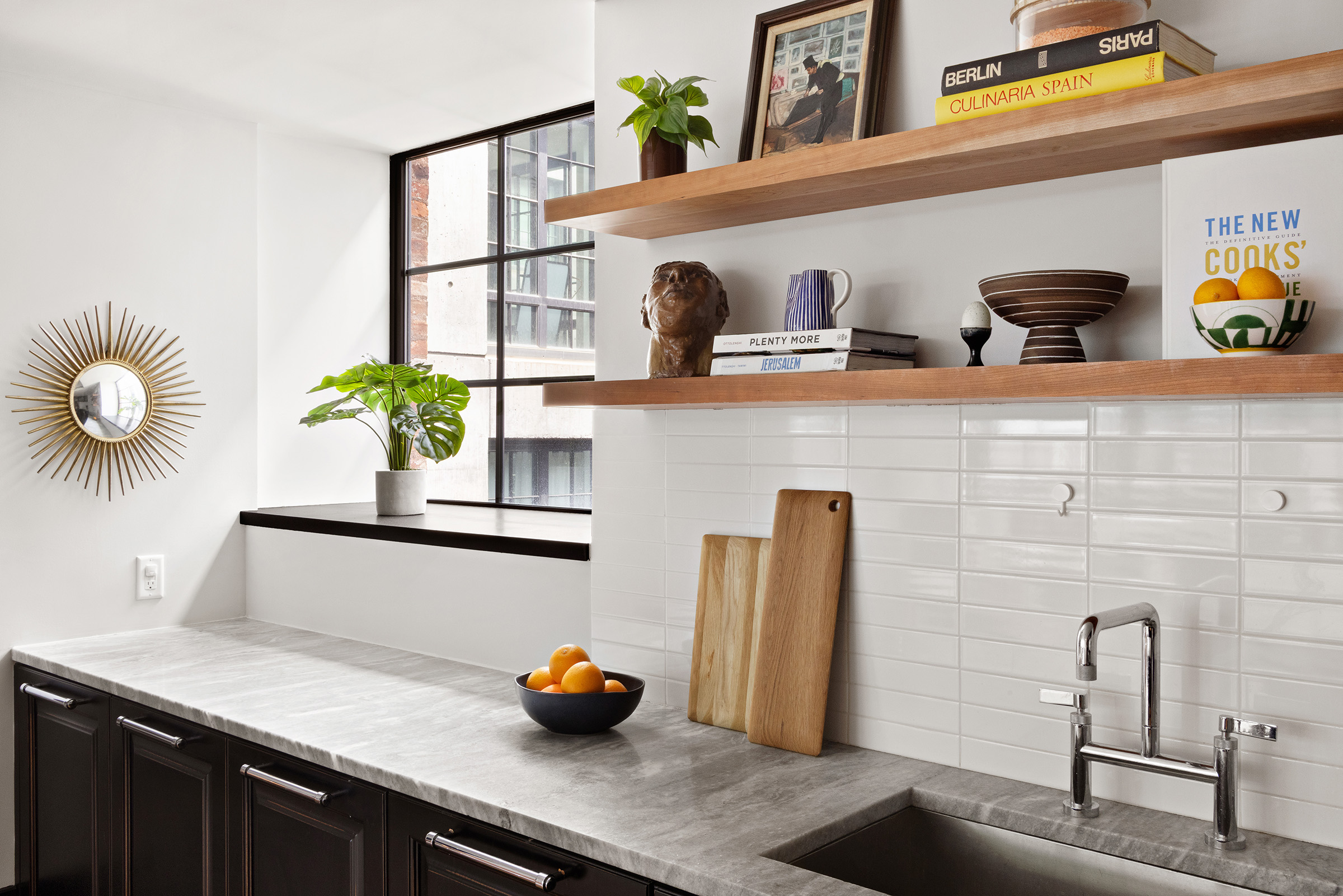 51 Jay Street, Unit 5J Brooklyn, NY 11201 - Photo 15 of 23 a kitchen with a sink and a potted plant
