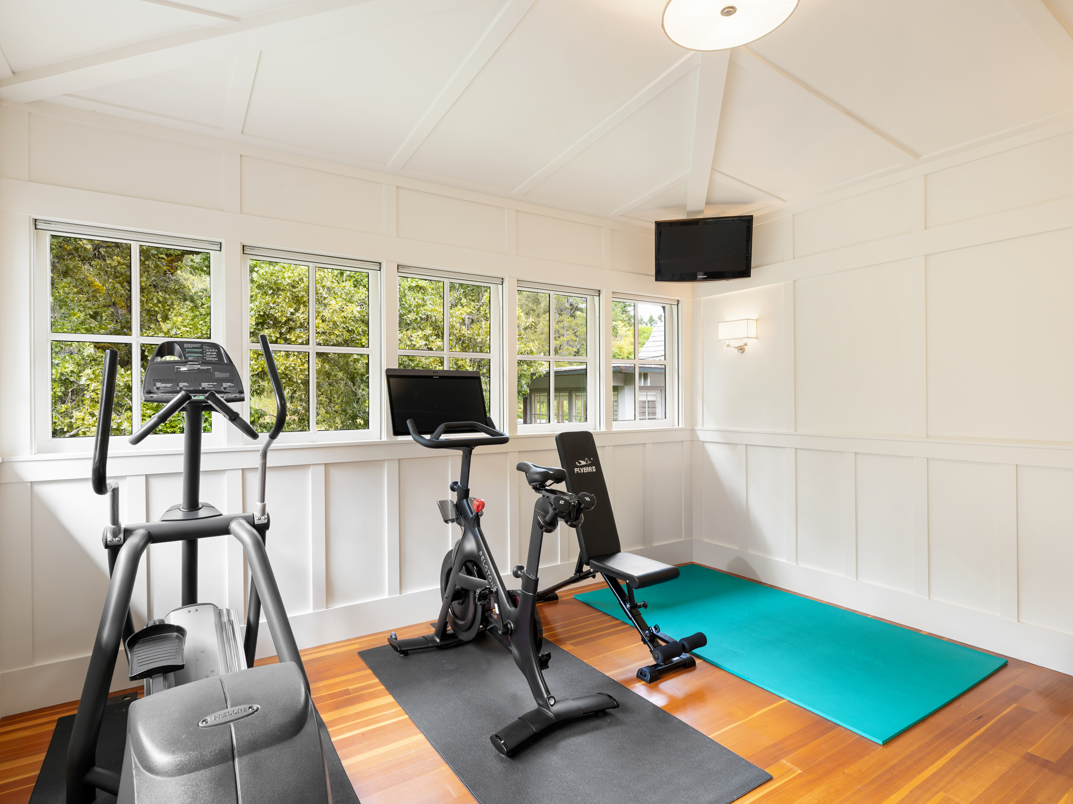 37 Upper Road Ross, CA 94957 - Photo 35 of 68 a view of a room with gym equipment