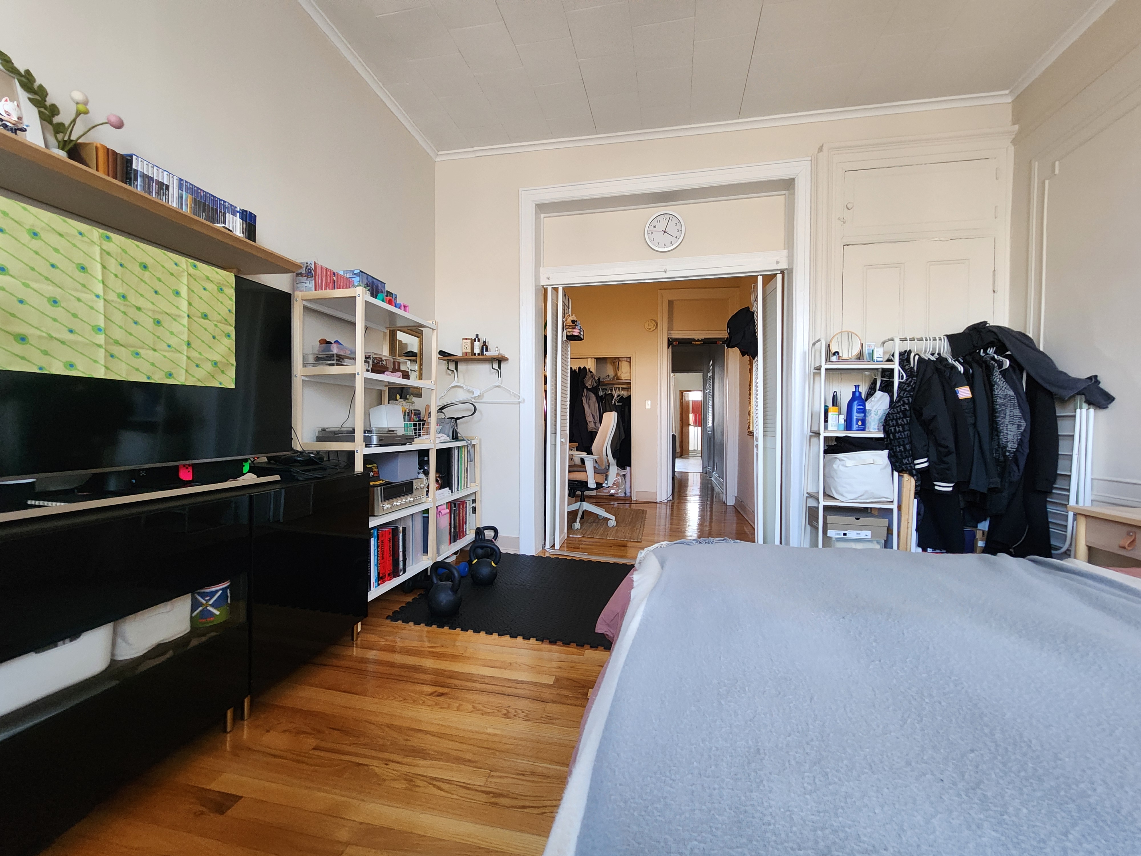 148 Withers Street, Unit 3L Brooklyn, NY 11211 - Photo 9 of 9 a living room with furniture and a flat screen tv