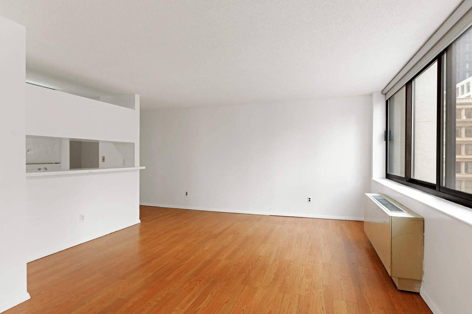 376 Broadway, Unit 6F Manhattan, NY 10013 - Photo 2 of 17 wooden floor in an empty room with a window