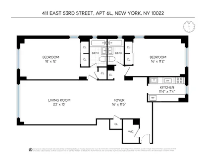 $1,295,000 | 411 East 53rd Street, Unit 6L | Sutton Place