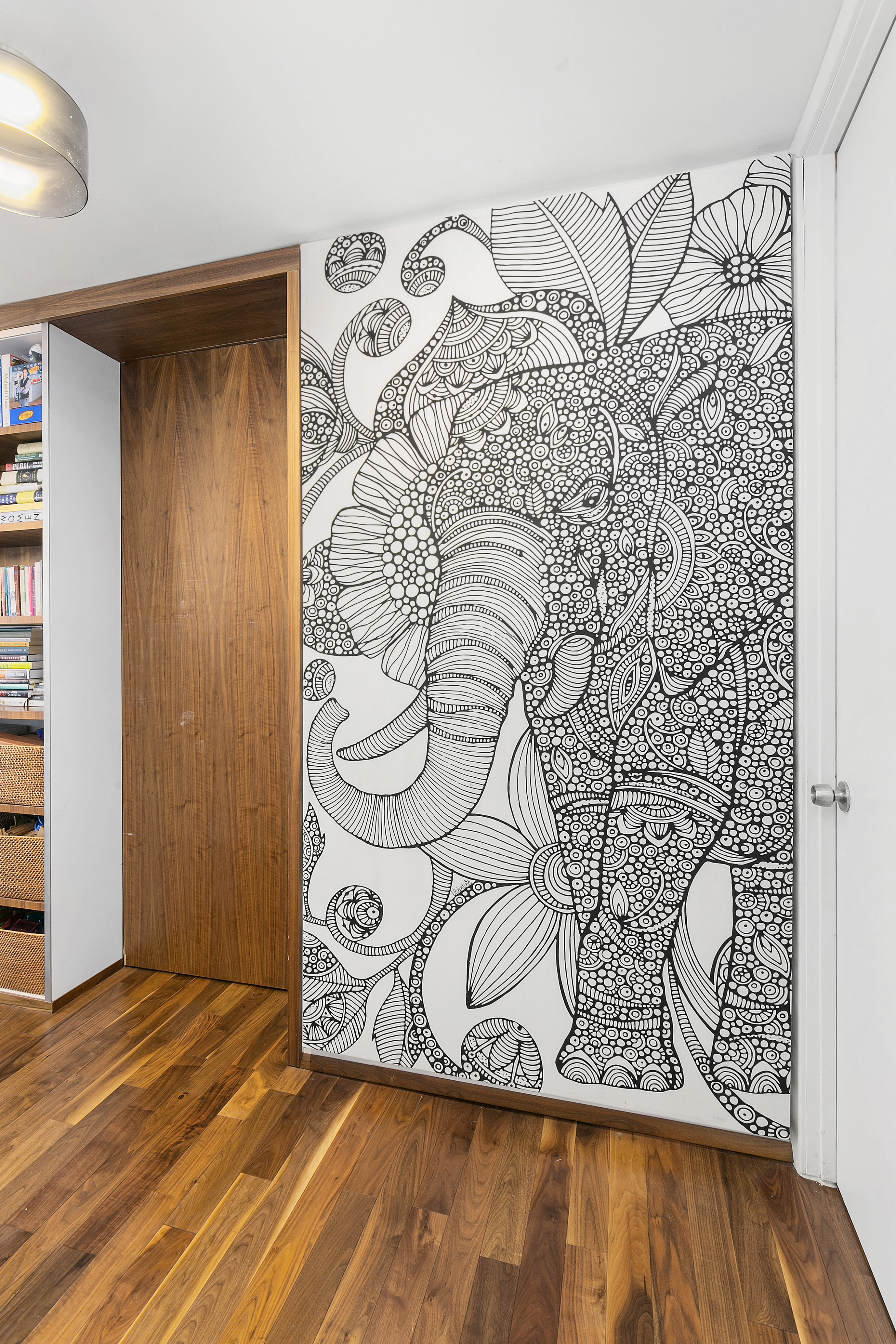 112-01 Queens Boulevard, Unit 18H Queens, NY 11375 - Photo 6 of 25 a view of a door with wooden floor