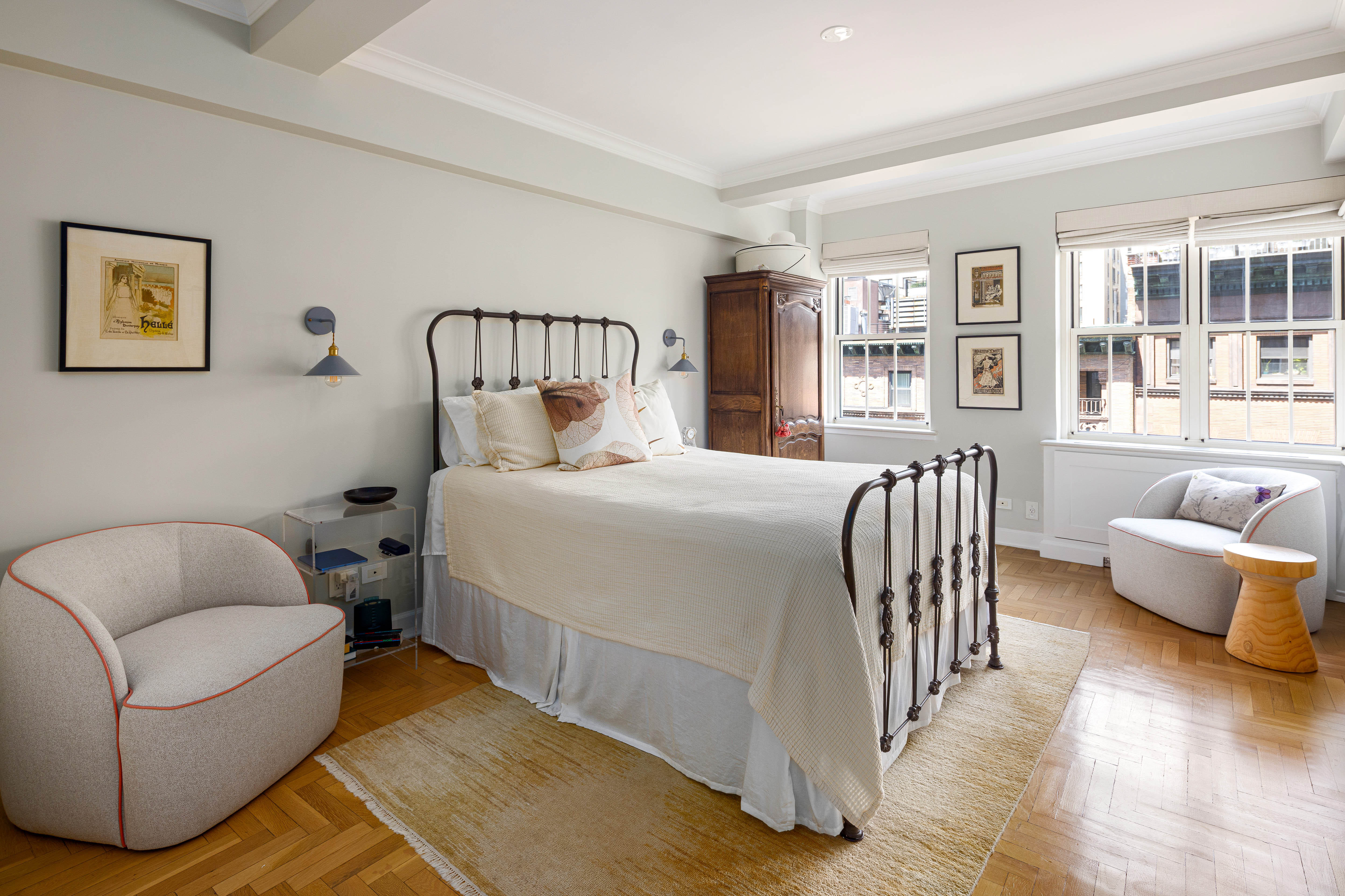 320 West 76th Street, Unit 6D Manhattan, NY 10023 - Photo 7 of 16 a bedroom with a bed couch and a window