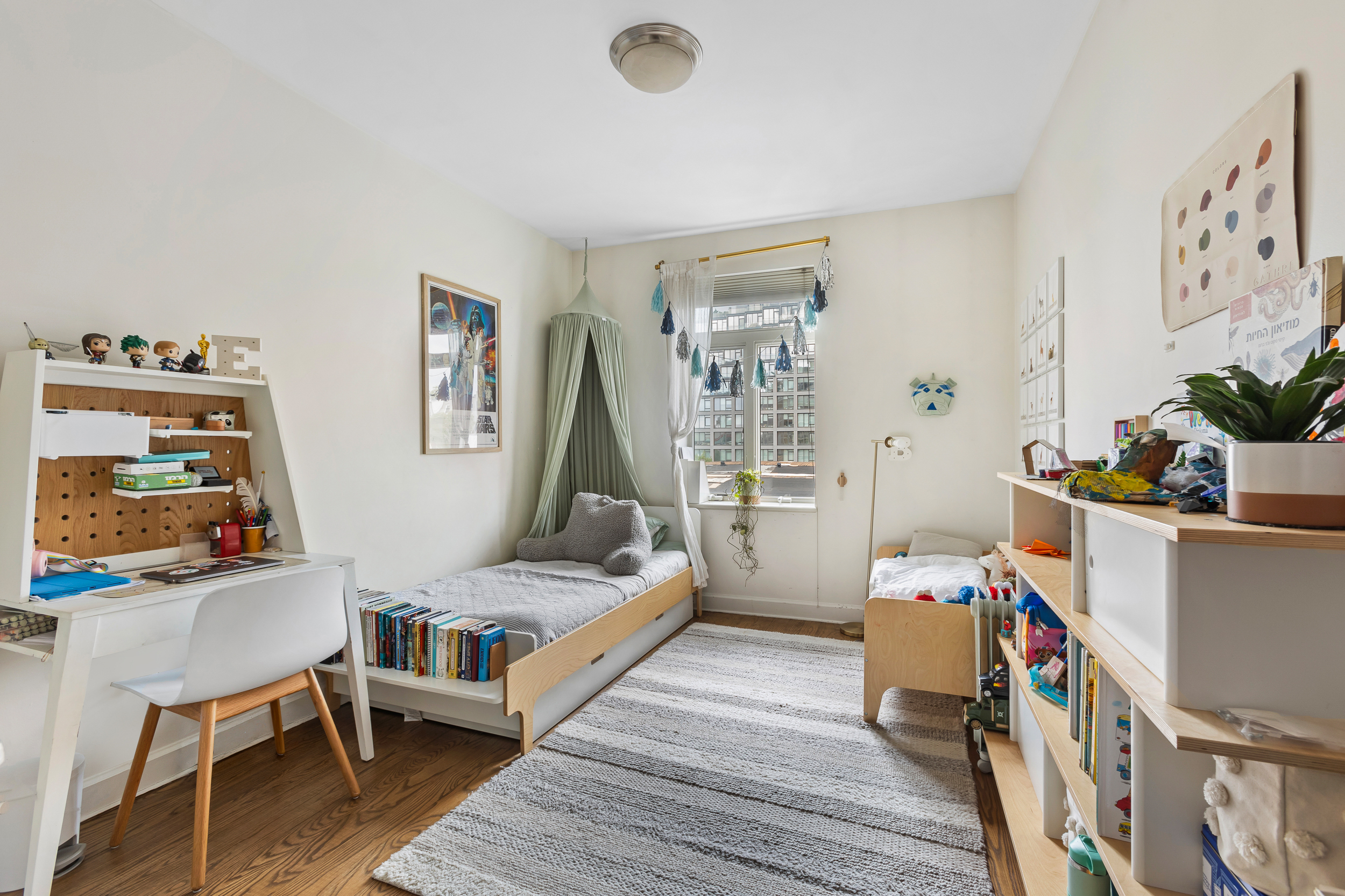 310 2nd Street, Unit 3C Brooklyn, NY 11215 - Photo 9 of 14 a living room with furniture and a wooden floor