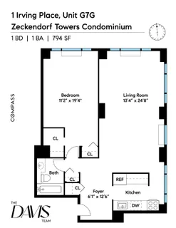$1,050,000 | 1 Irving Place, Unit G7G | Gramercy