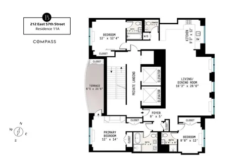 $2,675,000 | 212 East 57th Street, Unit 11A | Midtown East