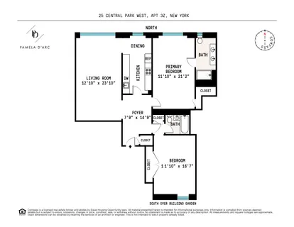 $2,150,000 | 25 Central Park West, Unit 3Z | Upper West Side