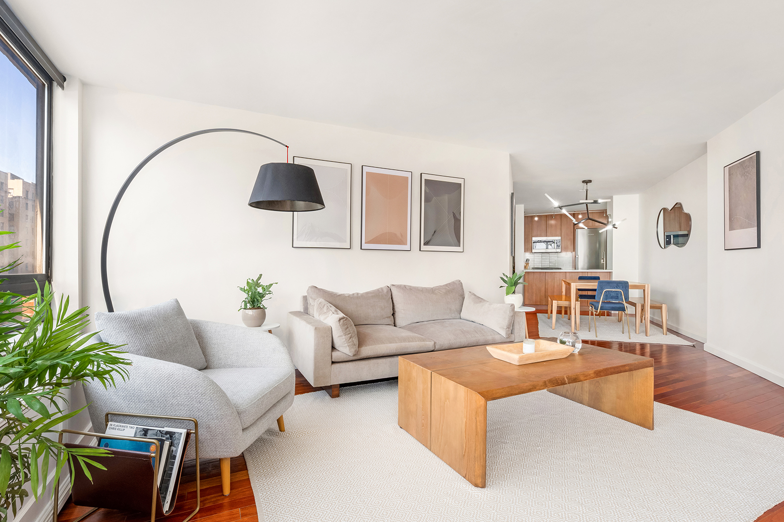 225 West 83rd Street, Unit 8L Manhattan, NY 10024 - Photo 2 of 18 a living room with furniture and a potted plant