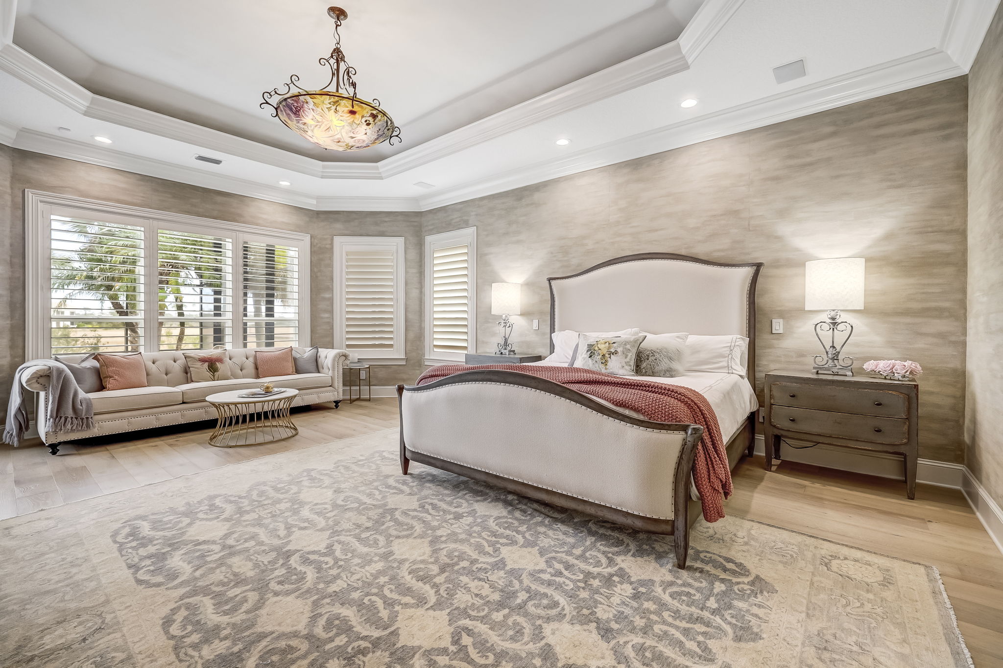 24624 Harbour View Drive Ponte Vedra Beach, FL 32082 - Photo 64 of 186 a spacious bedroom with a bed a couch and large window