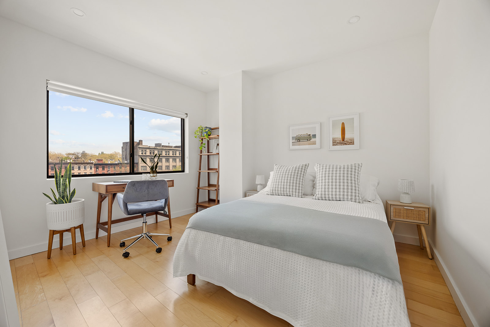 20 Tiffany Place, Unit 5S Brooklyn, NY 11231 - Photo 7 of 12 a bedroom with a bed and a large window