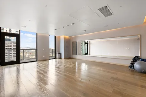 a view of a building stairs