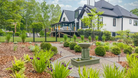 a view of an outdoor space and a yard