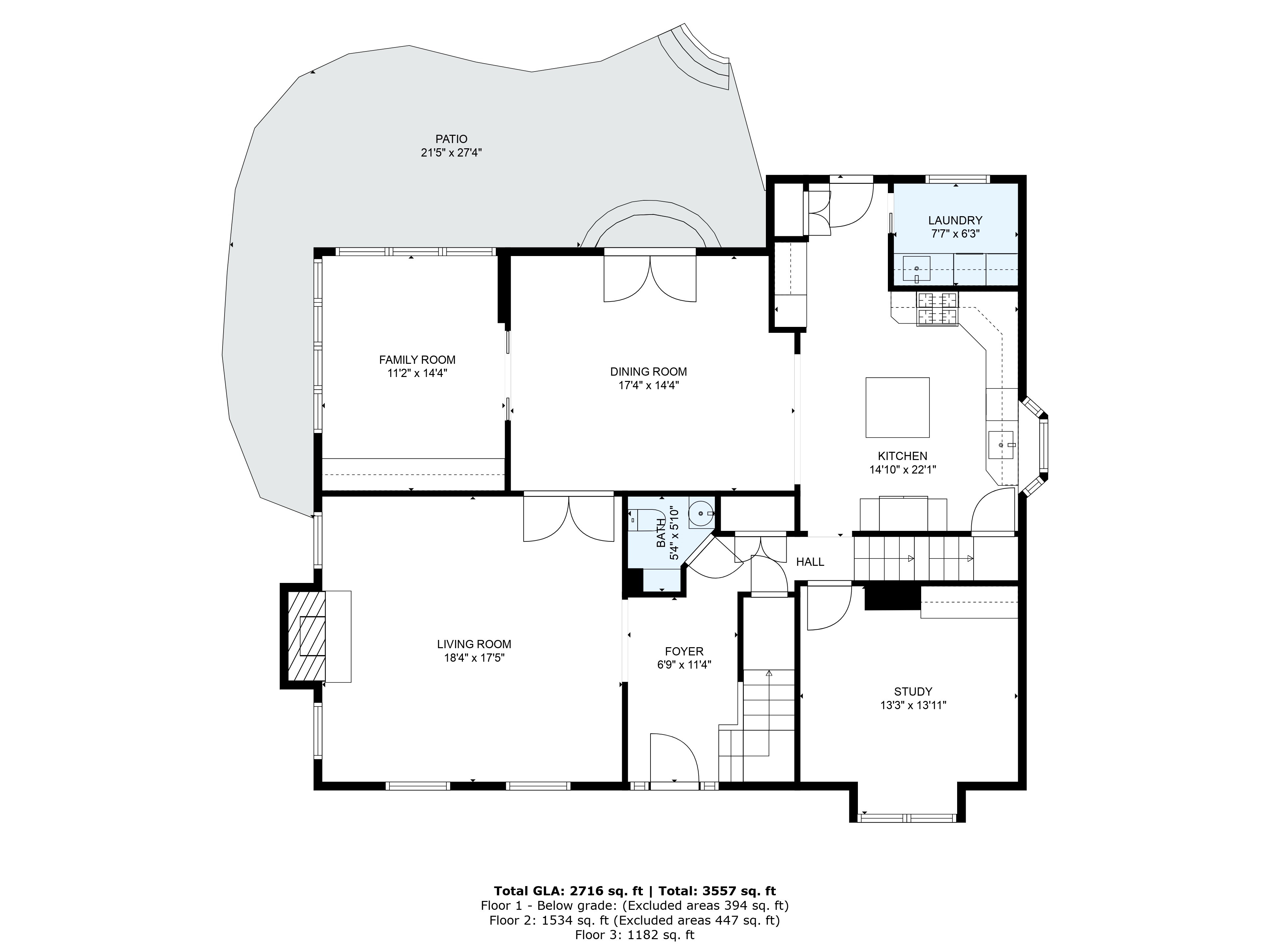1136 Seaton Ross Road Wayne, PA 19087 - Photo 46 of 48 a picture of a floor plan