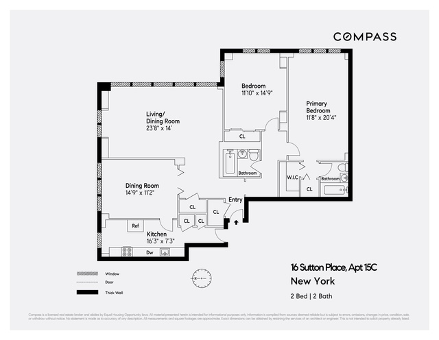 16 Sutton Place, Unit 15C Manhattan, NY 10022 - Photo 13 of 13 a picture of a book and a white wall