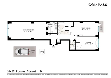 $1,295,000 | 44-27 Purves Street, Unit 4A | Long Island City