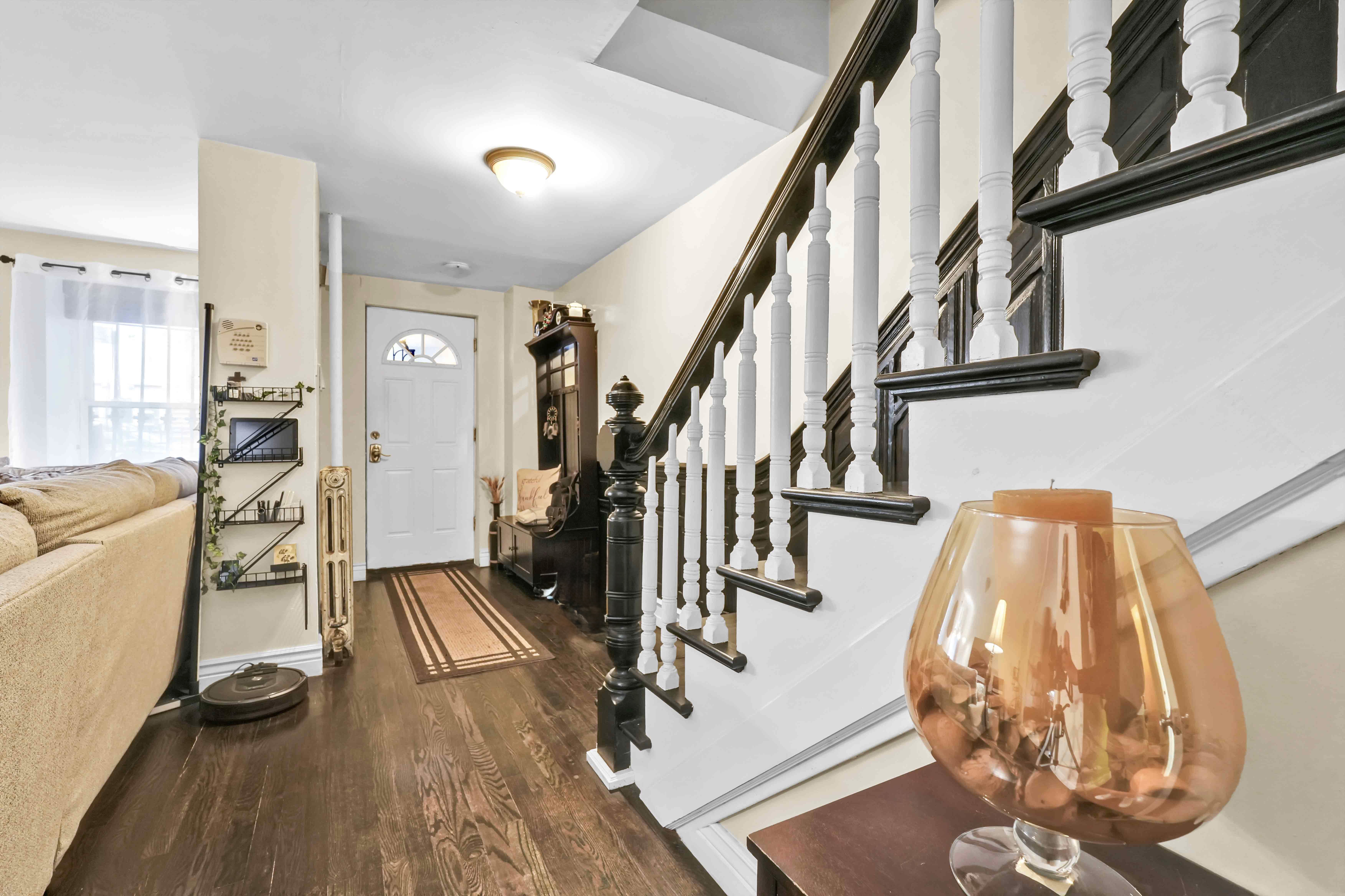 519 Monroe Street Brooklyn, NY 11221 - Photo 27 of 55 a view of entryway and hall with wooden floor